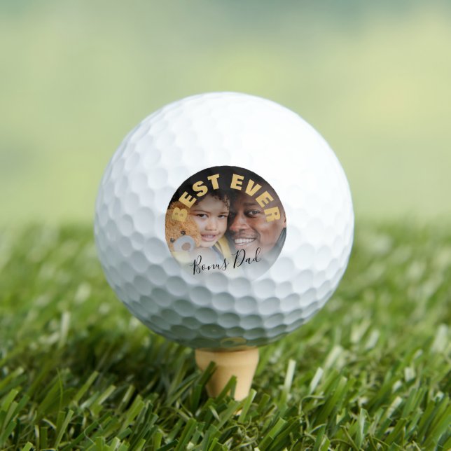 Modern Best Ever Bonus Vater | Foto Golf Balls Golfball (Insitu T-Shirt)