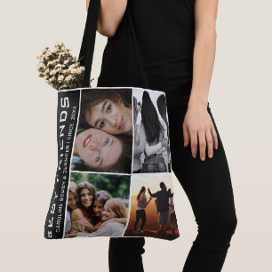 Modern Best Friends 4 Foto Collage Geschenk Tote T