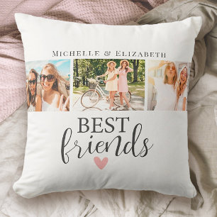 Modern Best Friends Best Friends Foto Collage Kissen