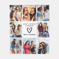 Modern Best Friends Forever Foto Collage Namen
