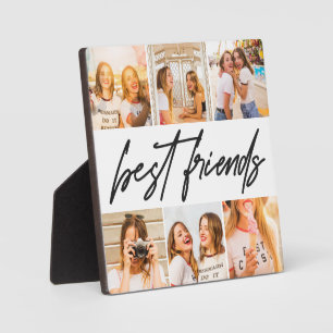 Modern Best Friends Foto Collage Plaque Fotoplatte
