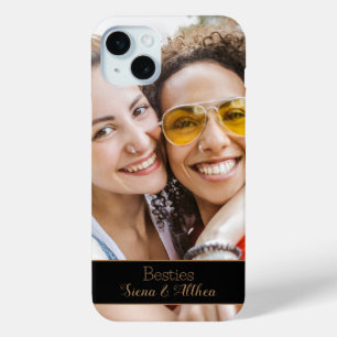 Modern Best Friends Foto Name Case-Mate iPhone Hülle