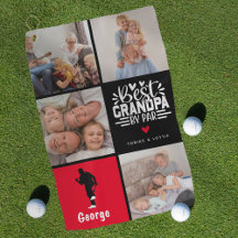 Modern Best Grandpa by Par Photo Collage Gift