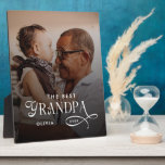 Modern Best GrandPa Ever Photo Personalized Fotoplatte<br><div class="desc">Celebrate the love, wisdom, and cherished memories with grandpa through the Modern Best Grandpa Ever Photo Personalized Poster. Featuring your favorite photo alongside a modern “Best Grandpa Ever” message, this poster turns a treasured memory into stylish, personalized wall art. Perfect for birthdays, Father’s Day, holidays, or just because, it’s a...</div>