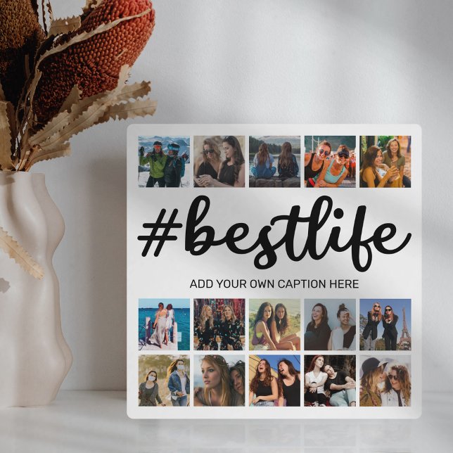 Modern Best Life Foto Collage Plaque Fotoplatte (Von Creator hochgeladen)