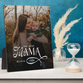 Modern Best Mama Ever Photo Mothers Day Gifts Fotoplatte