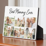 Modern Best Mommy Ever Custom 6 Photo Collage Fotoplatte<br><div class="desc">Celebrate her with a sleek and stylish keepsake she will cherish forever. This Modern Best Mommy Ever custom plaque features six photo slots to highlight your most meaningful memories. Its clean layout and contemporary design make it perfect for Mothers Day, birthdays, or any occasion where you want to honor the...</div>