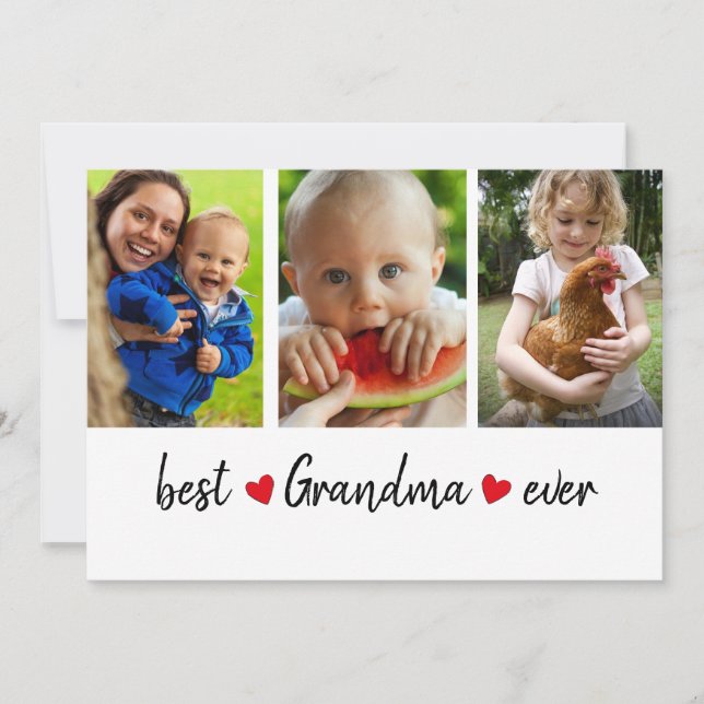 Modern Best Oma je 3 Foto kundenspezifisch (Vorderseite)