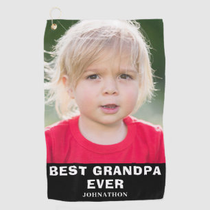 Modern Best Opa-Foto Golfhandtuch