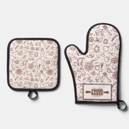 Modern Best Pizza In Town Professional  Ofenhandschuh & Topflappen-Set