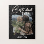 Modern Best Vater Family Foto Vatertag Puzzle<br><div class="desc">Modernes Puzzle zum Besten Vater Familie Foto Vatertag. Ein Foto im Rahmen eines Pinselstrichs - Fügen Sie Ihr Foto hinzu. Dieses personalisierte Sake-Puzzle ist ein Geschenk für einen Vater zum Geburtstag,  Geburtstag oder Weihnachten.</div>