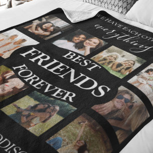 Modern   Beste Freunde für immer   Fotocollage Fleecedecke