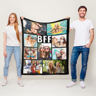 Modern BESTE FREUNDIN Best Friends Foto Collage Na Fleecedecke