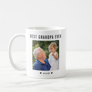 Modern Bester Opa Aller Zeiten 2 Foto Personalized Kaffeetasse