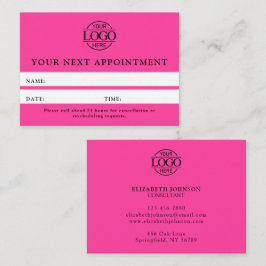 Modern Bight Pink Professional Simple Reminder Terminkarte