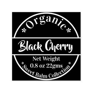 Modern Bio Beauty-Produkt-Label Permastempel