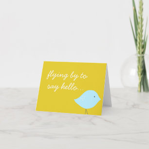 Modern Bird Note Card Karte