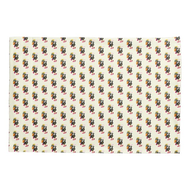 Modern Birds Funny Pillow Case Kissenbezug (Rückseite)