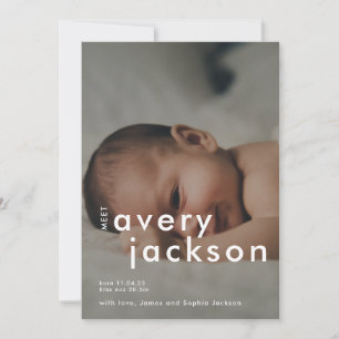 Modern Birma Announcement Foto Card Ankündigung