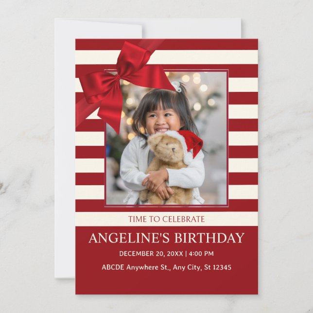 Modern Birthday Band Foto Einladung (Vorderseite)