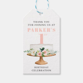 Modern Birthday Cake First Birthday Favor Tag Geschenkanhänger