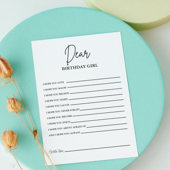 Modern Birthday Party Game für Erwachsene Spielkar Einladung (Von Creator hochgeladen)