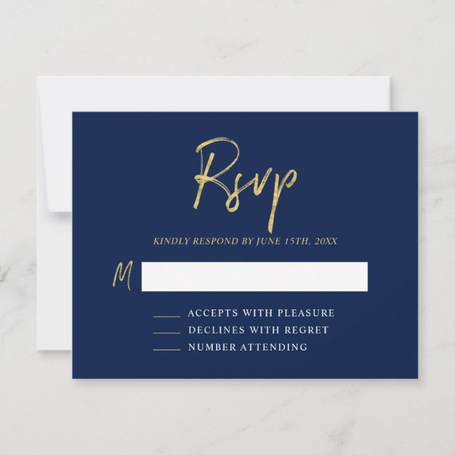 Modern Birthday UAWG Insert Card RSVP Karte (Vorderseite)