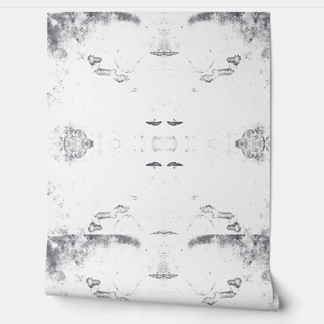 Modern Black and White Abstract Seamless Pattern  Tapete (Abrollen)