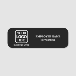 Modern Black Custom Business Name Tag Namensschild