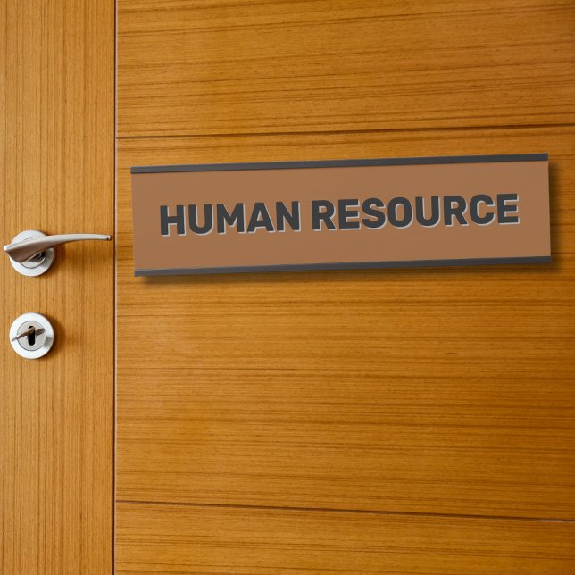 Modern Black Faux Gold Office Room Department Name Türschild (Von Creator hochgeladen)