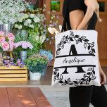 Modern Black Floral Wreath Split Monogram "A"<br><div class="desc">This refined floral split monogram wreath design features a delicate botanical arrangement forming a graceful circular frame around a customizable monogram "A". The balanced composition highlights elegant leaves and floral accents that create a timeless and sophisticated look. Perfect for personalized gifts, wedding décor, home accessories, and custom stationery, this design...</div>