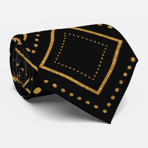 Modern Black Gold Mens Fashion Neck Tie Krawatte