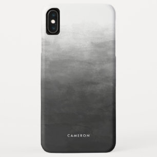 Modern Black Gradient Ombre Personalisiert Case-Mate iPhone Hülle