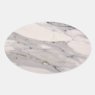 Modern black gray pink marble pattern  ovaler aufkleber