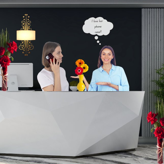 Modern Black mit Red Stripes Monogram Case-Mate iPhone Hülle (Stylish phone cases with crimson red and black stripes with monogrammed circle and scrollwork )