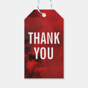 Modern Black & Red Abstrakt - kreativ & künstleris Geschenkanhänger