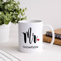 Modern Black Script Personalisiert Wedding
