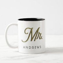 Modern Black Script Personalisiert Wedding