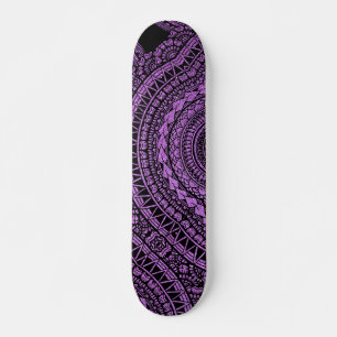 Modern Black Tattoo Ikat Geometrisches Tribal Must Skateboard