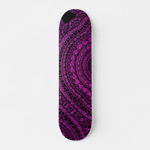 Modern Black Tattoo Ikat Geometrisches Tribal Must Skateboard
