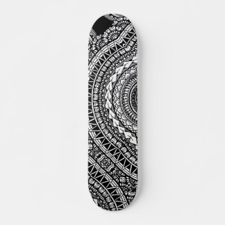 Modern Black Tattoo Ikat Geometrisches Tribal Must Skateboard