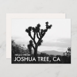 Modern Black & White Hello von Joshua Tree Postkarte