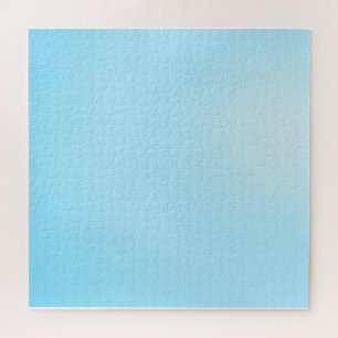 Modern blauer Farbverlauf Wasserfarbe Regenbogen Puzzle