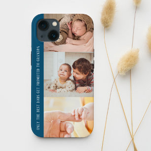 Modern Blue 3 Foto Collage für Opa Case-Mate iPhone Hülle