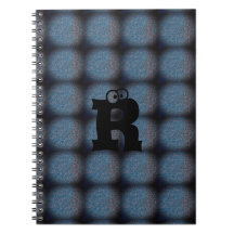MODERN BLUE Black NIEDLICH Spiral Foto Notebook