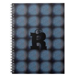 MODERN BLUE Black NIEDLICH Spiral Foto Notebook Notizblock