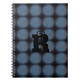 MODERN BLUE Black NIEDLICH Spiral Foto Notebook Notizblock
