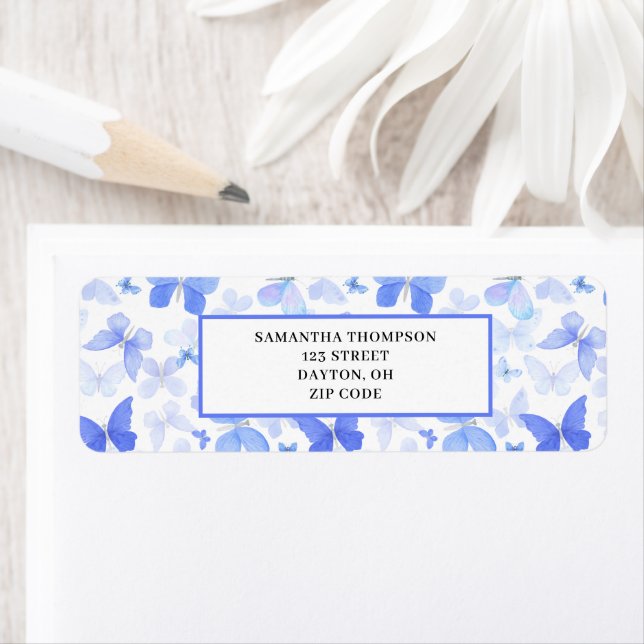 Modern Blue Butterfly (Insitu)