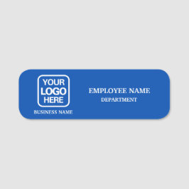Modern Blue Custom Business Name Tag Namensschild