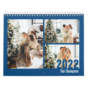 Modern Blue Custom Erstellen Sie Ihren eigenen Fot Kalender